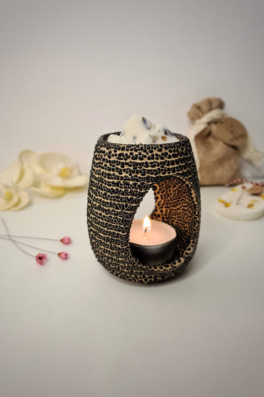 Difuzor aromaterapie din ceramica negru mini
