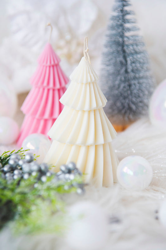 Lumanare decorativa parfumata - bradut alb