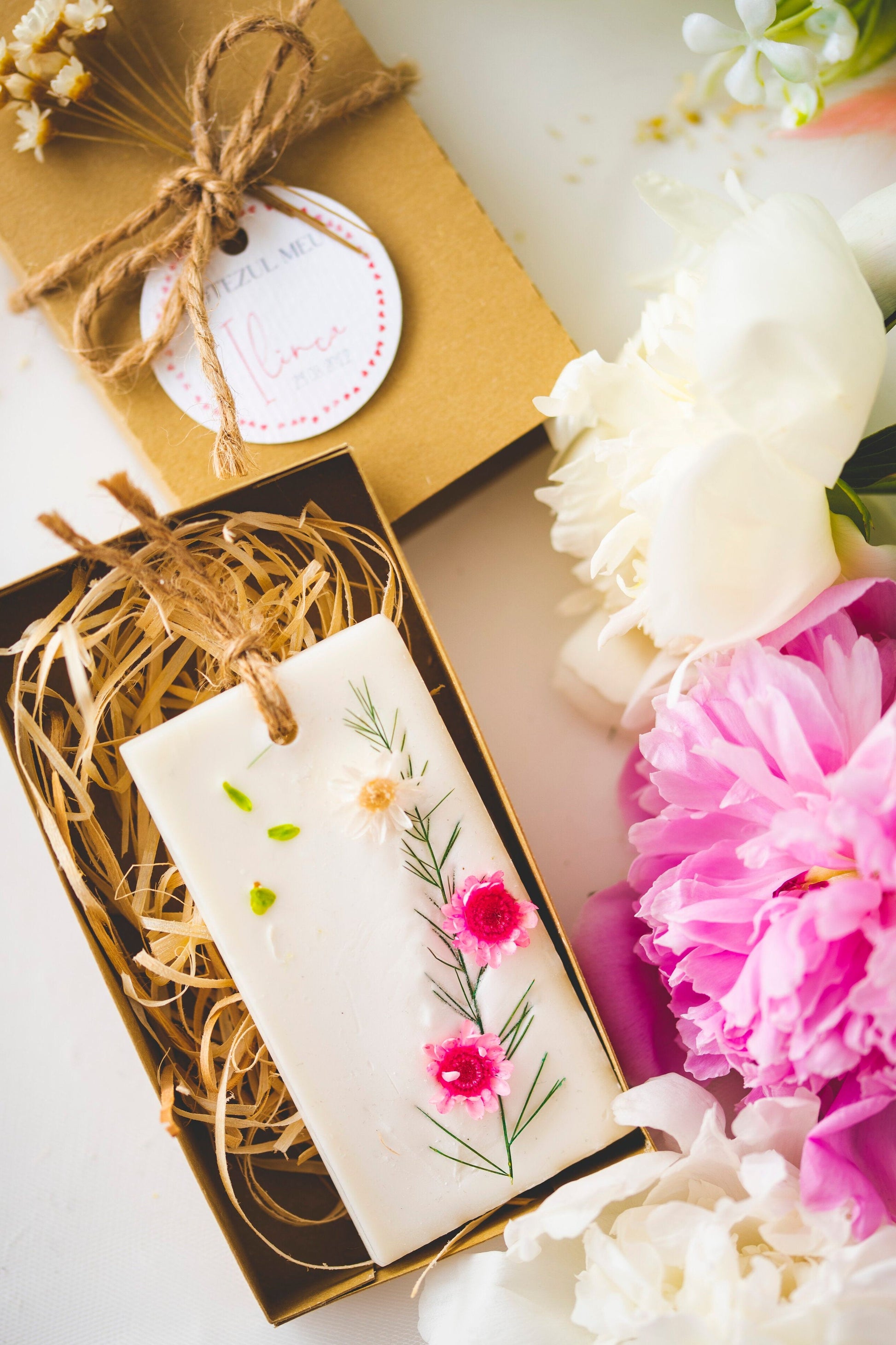Marturii botez personalizate - tableta ceara parfumata "Sweet Summer"