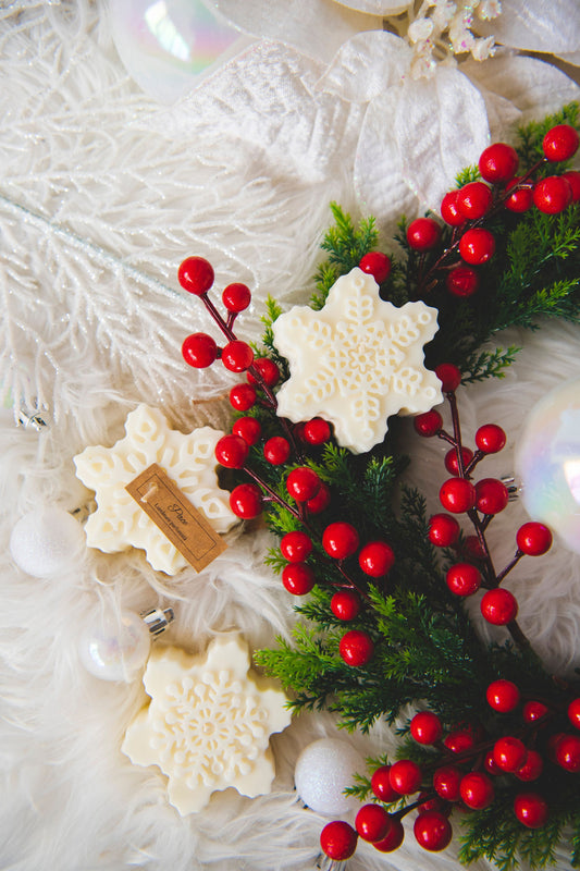 Set lumanari decorative parfumate - fulgi de zapada