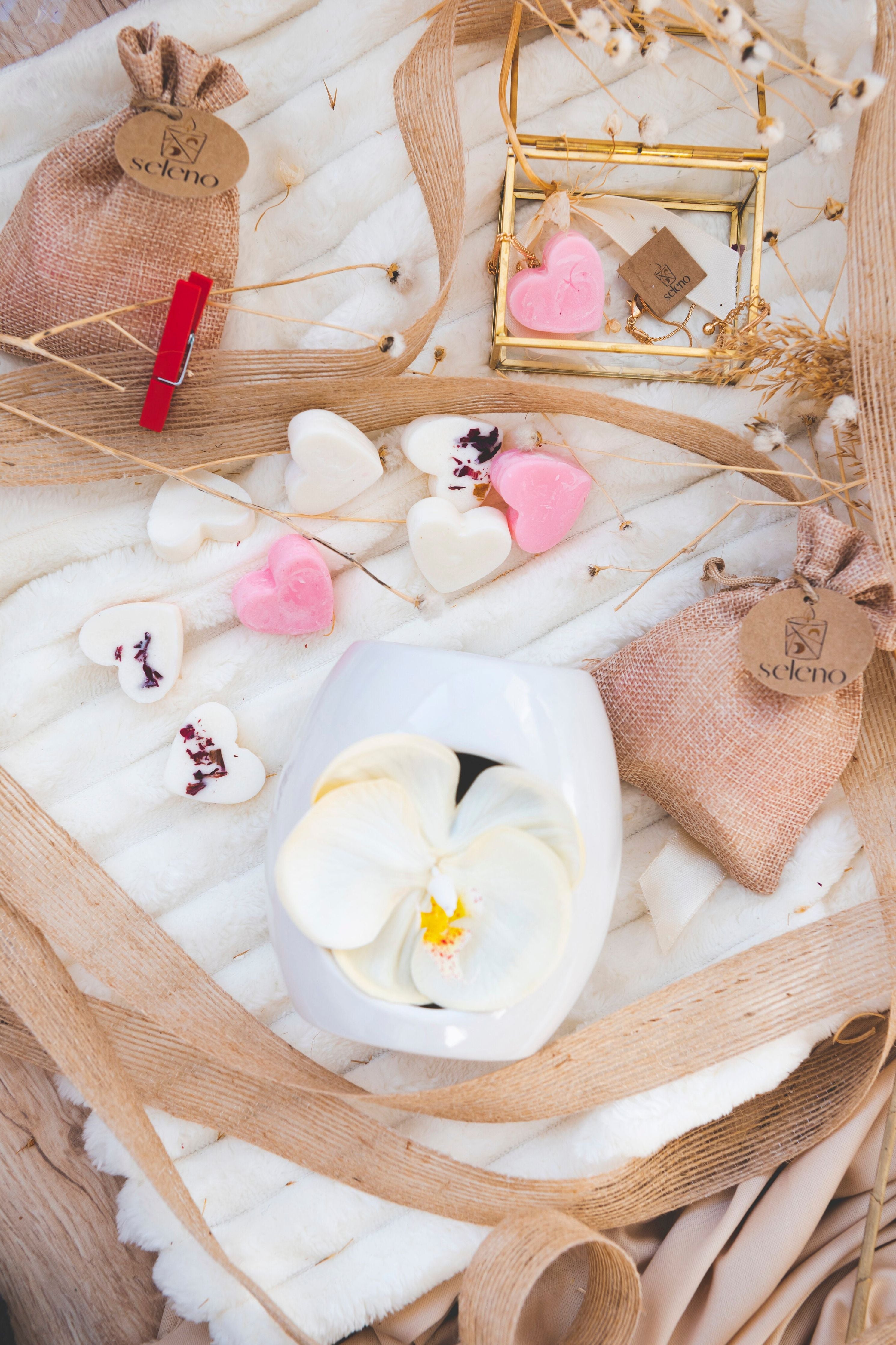 Set Sweet Love - ceara parfumata + difuzor aromaterapie – Seleno