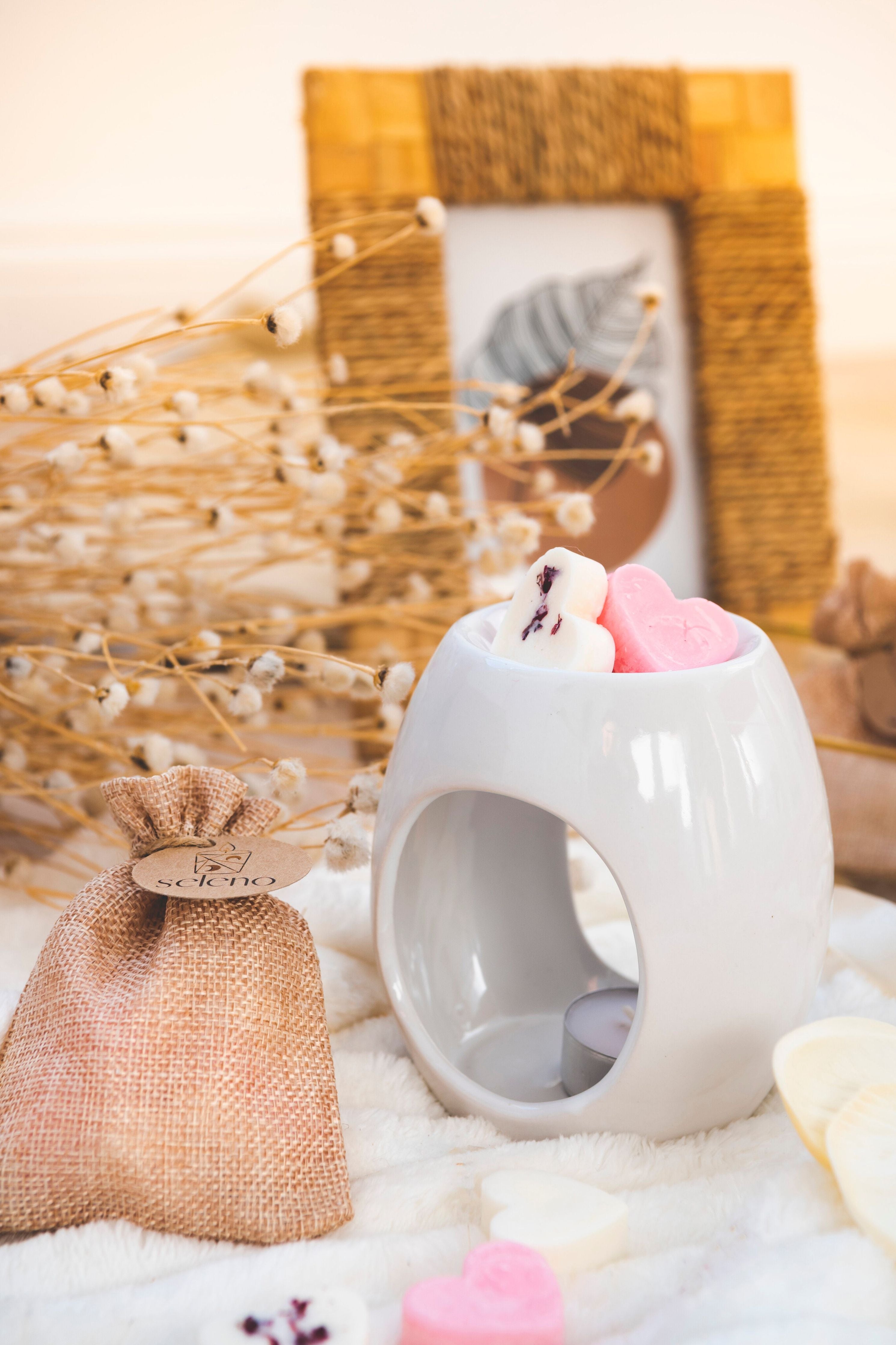 Set Sweet Love - ceara parfumata + difuzor aromaterapie – Seleno