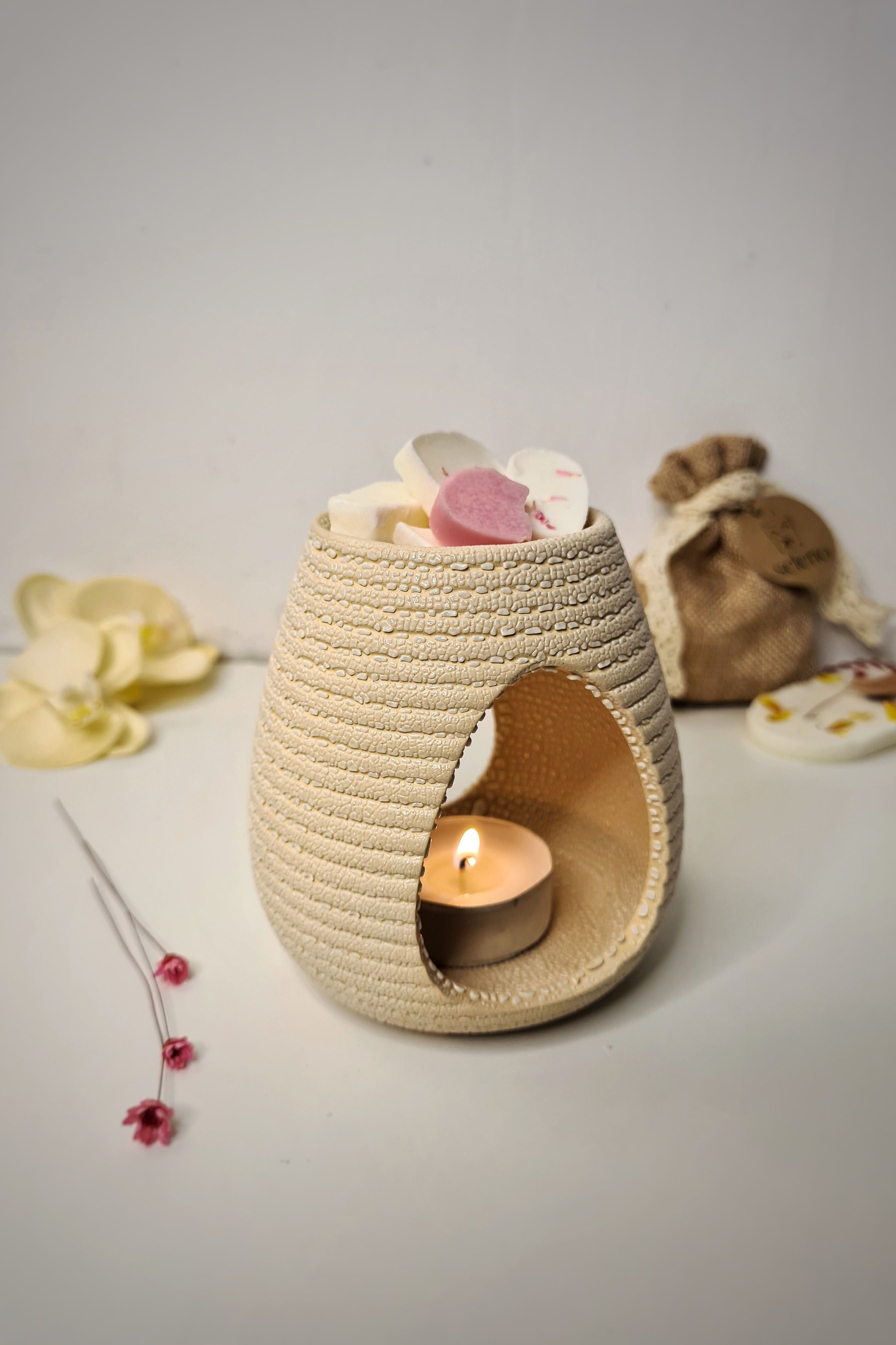 Set Sweet Love - ceara parfumata + difuzor aromaterapie – Seleno