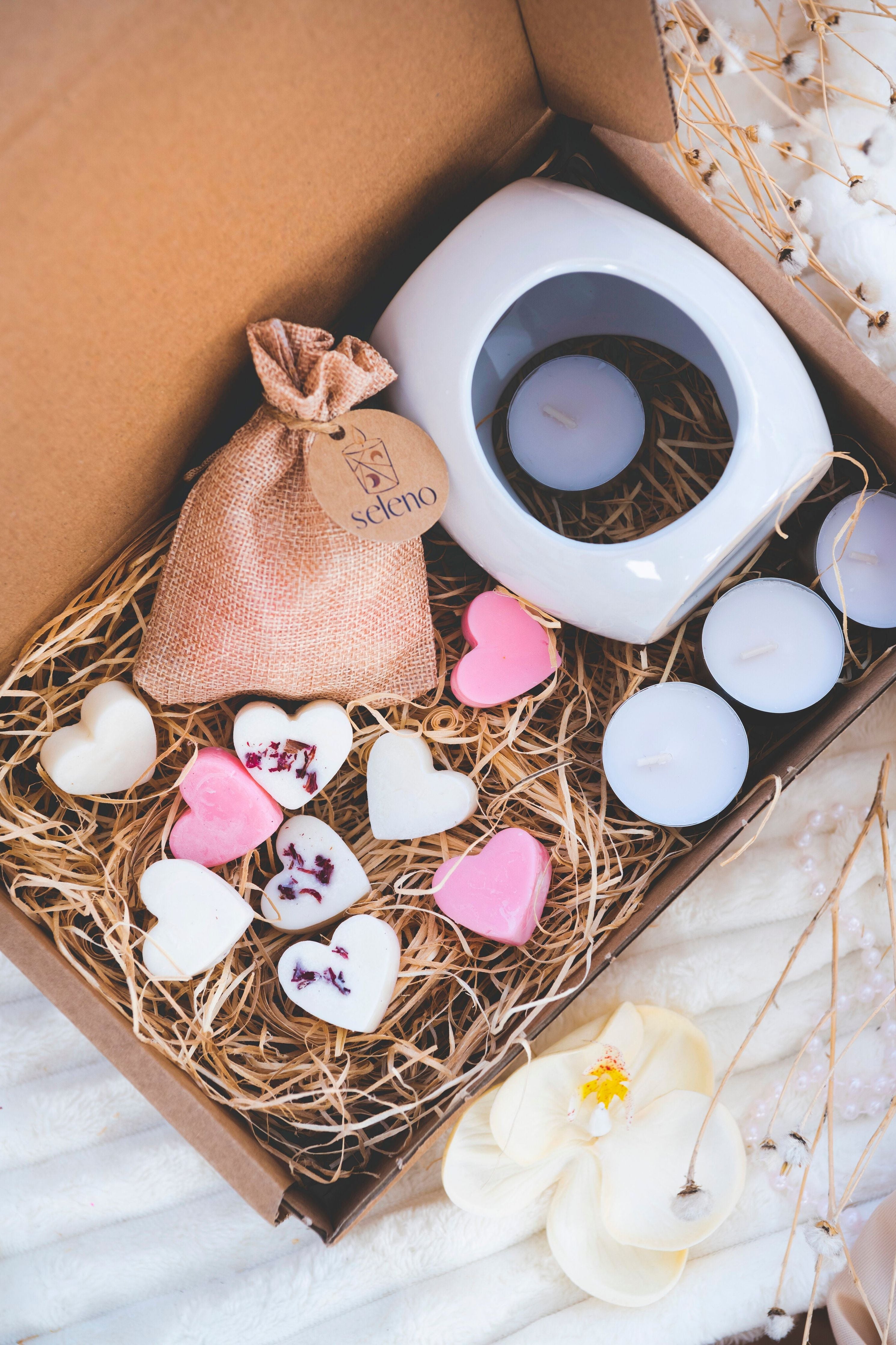 Set Sweet Love - ceara parfumata + difuzor aromaterapie – Seleno