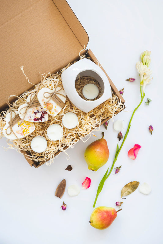 Set Warm Cashmere - ceara parfumata + difuzor aromaterapie